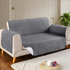 Ultrasonic 100% Cotton Quilted Sofa Cover-Sofa Runner (GRAY)