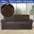 Turkish Style Frilled Sofa Covers-- Dark Brown