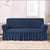 Turkish Style Stretchable Bubble Fabric Sofa Covers (Blue)