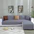 MIRO Quilted L-Shape Sofa Cover Grey