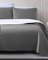 3Pcs Ultrasonic Bedspread-Grey