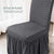 Bubble Jersey Fabric Dining Chair Covers - Grey