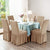Bubble Jersey Fabric Dining Chair Covers - Light Golden