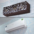 Quilted AC Cover (Indoor+Outdoor Unit Set) Printed Brown