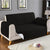 Ultrasonic 100% Cotton Quilted Sofa Cover-Sofa Runner (Black )