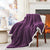 Premium Double Sided Sherpa Fleece Blanket -Purple (220 x 230 cm)