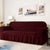 Turkish Style Stretchable Bubble Fabric Sofa Covers (MAROON)